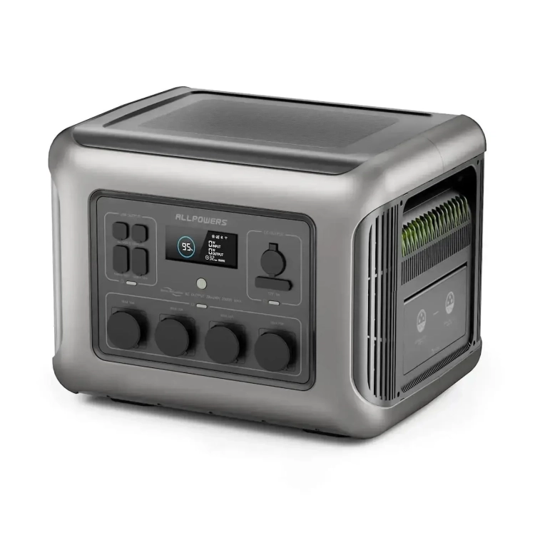 Przenośna stacja zasilania ALLPOWERS R2500 V2 1920 Wh z czterema gniazdami 230 V