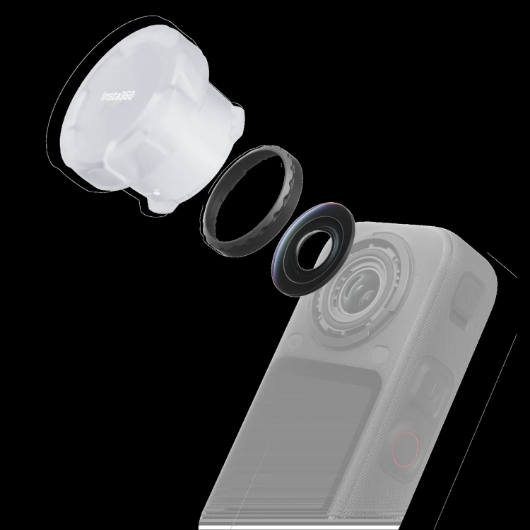 Wymiana soczewki Insta360 X6 narzędziem z zestawu