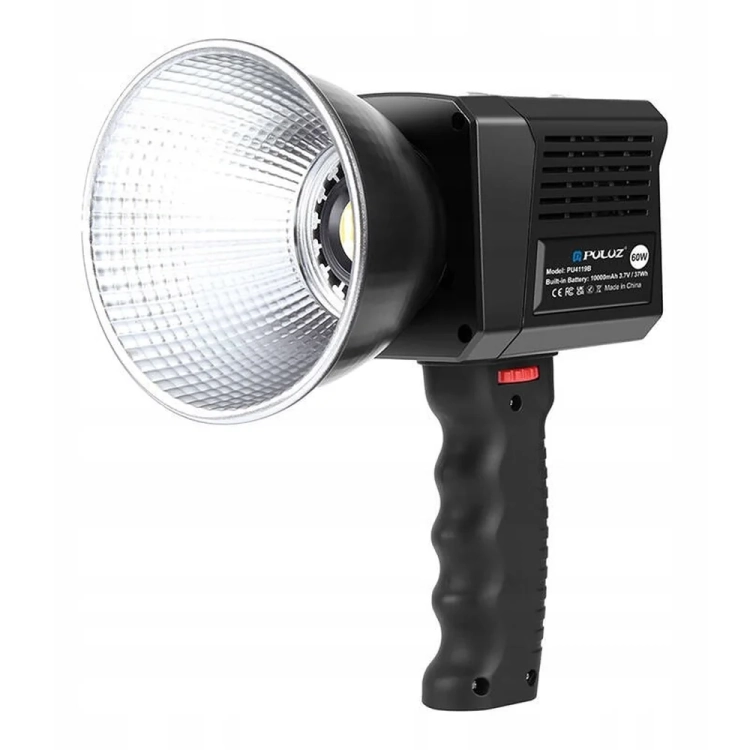 Lampa studyjna LED COB PULUZ PU4119B 60 W z reflektorem i rękojeścią