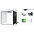 Namiot bezcieniowy PULUZ PU5041B 40 cm z wymiarami i zasilaniem z USB