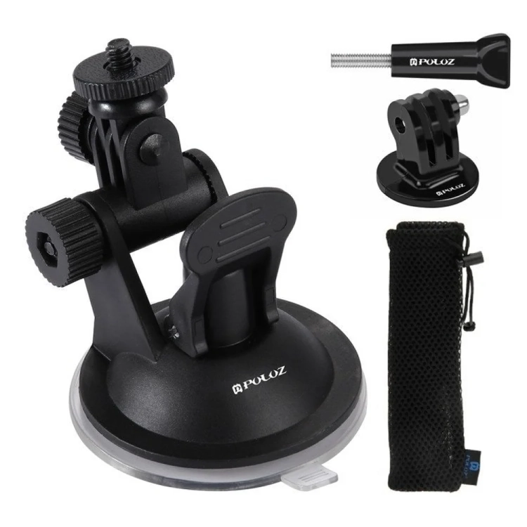 Uchwyt z przyssawką PULUZ PU51 do kamer sportowych z adapterem GoPro i woreczkiem
