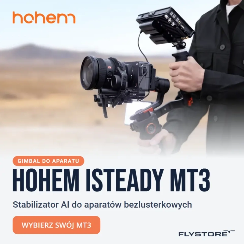 Gimbal Hohem iSteady MT3 Pro Kit z monitorem i aparatem