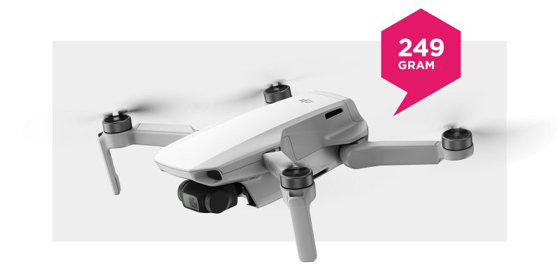 dron o wadze 249 gram