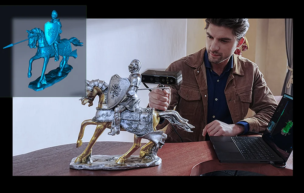 Kamera RGB i kolorowe modele 3D w Creality CR-Scan Otter
