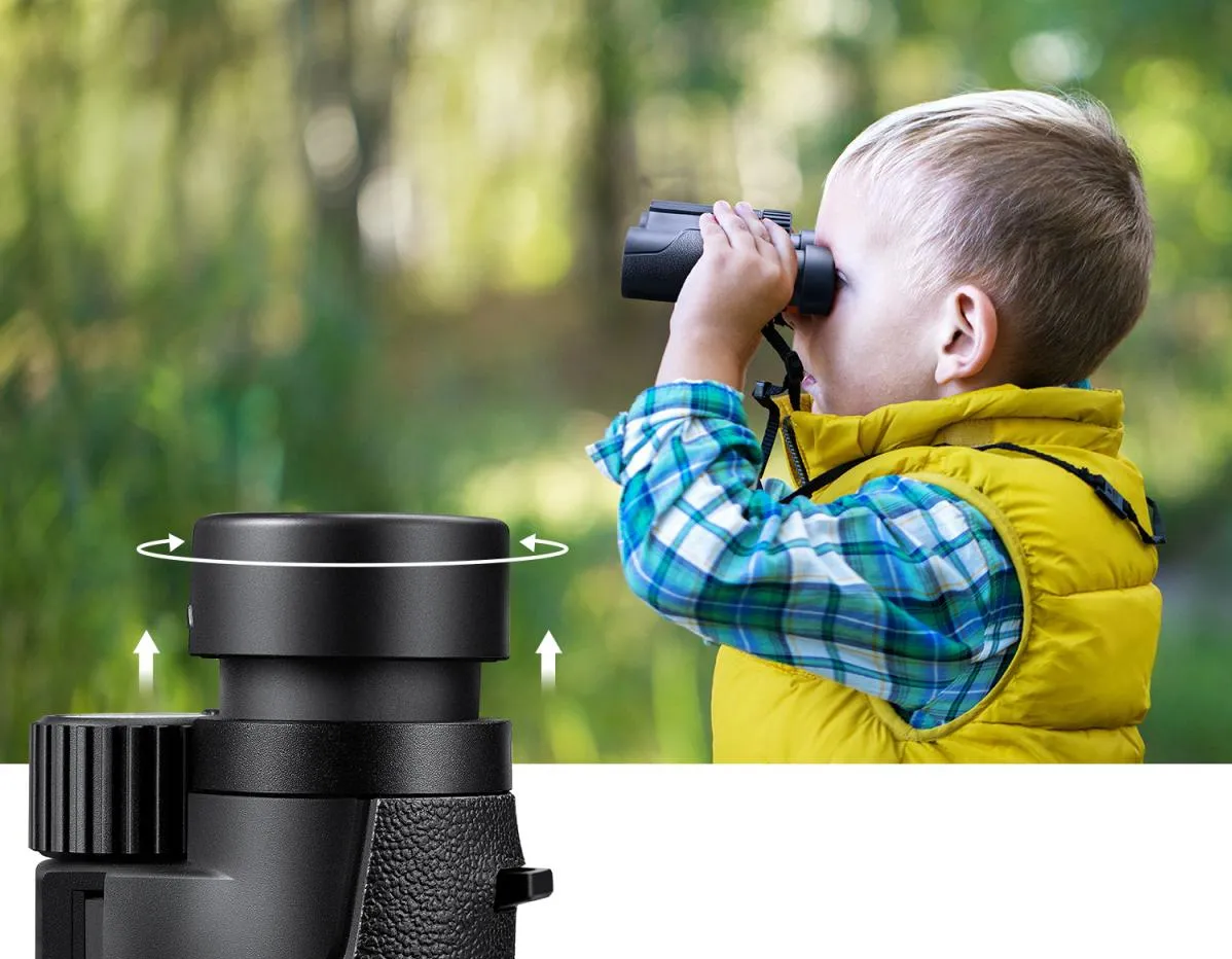 Gumowana obudowa i odporność IP65 w lornetce K&F Concept KF33.069