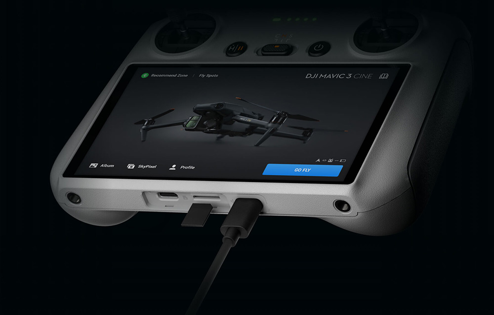 kontroler do dji mini 3 pro wyświetlacz 