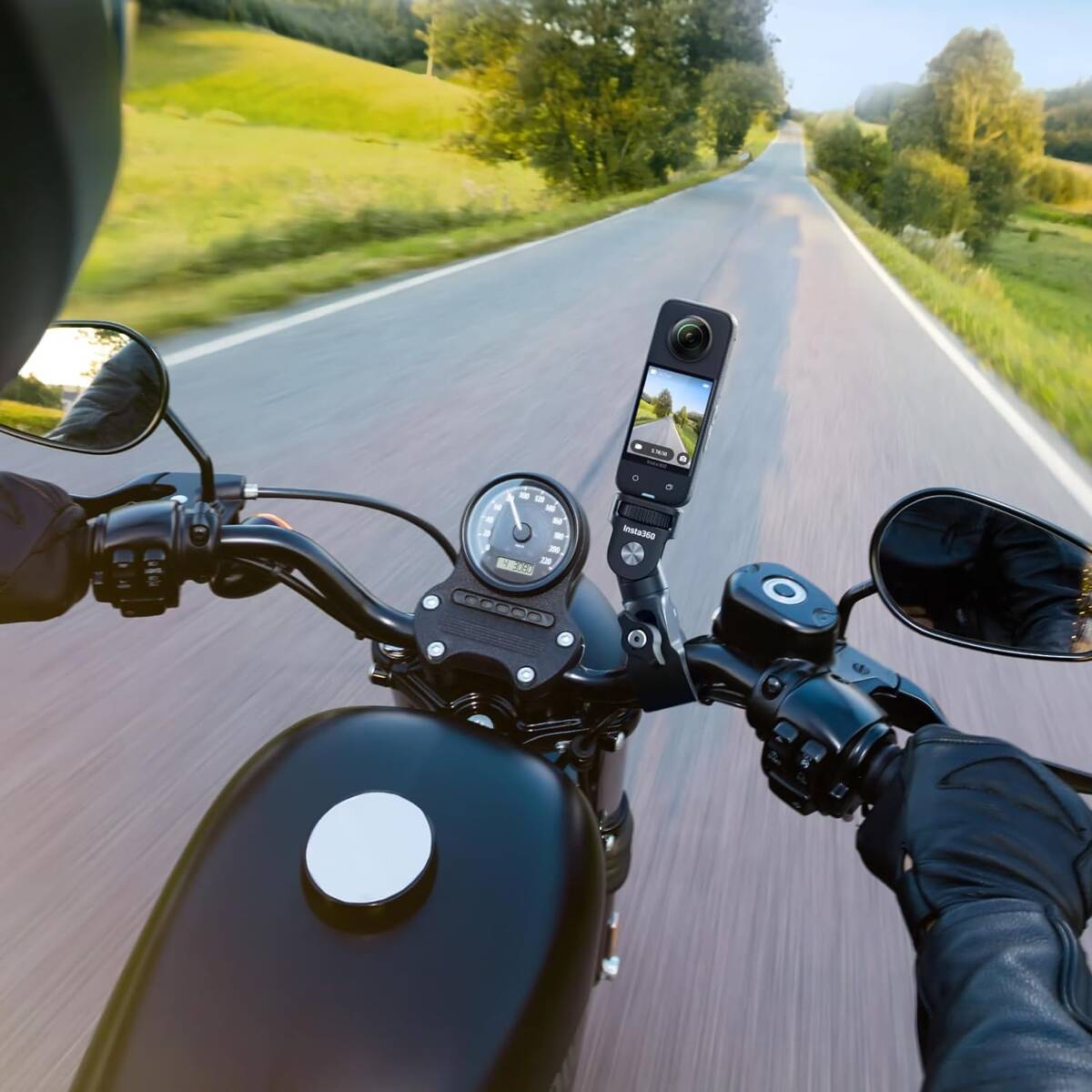 Mocowanie motocyklowe dla kamer sportowych Insta360