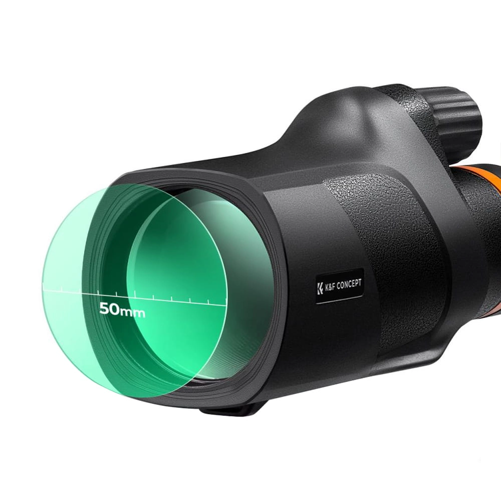 Soczewki BaK4 w monokularze K&F CONCEPT 12x50 zapewniające szczegółowy obraz