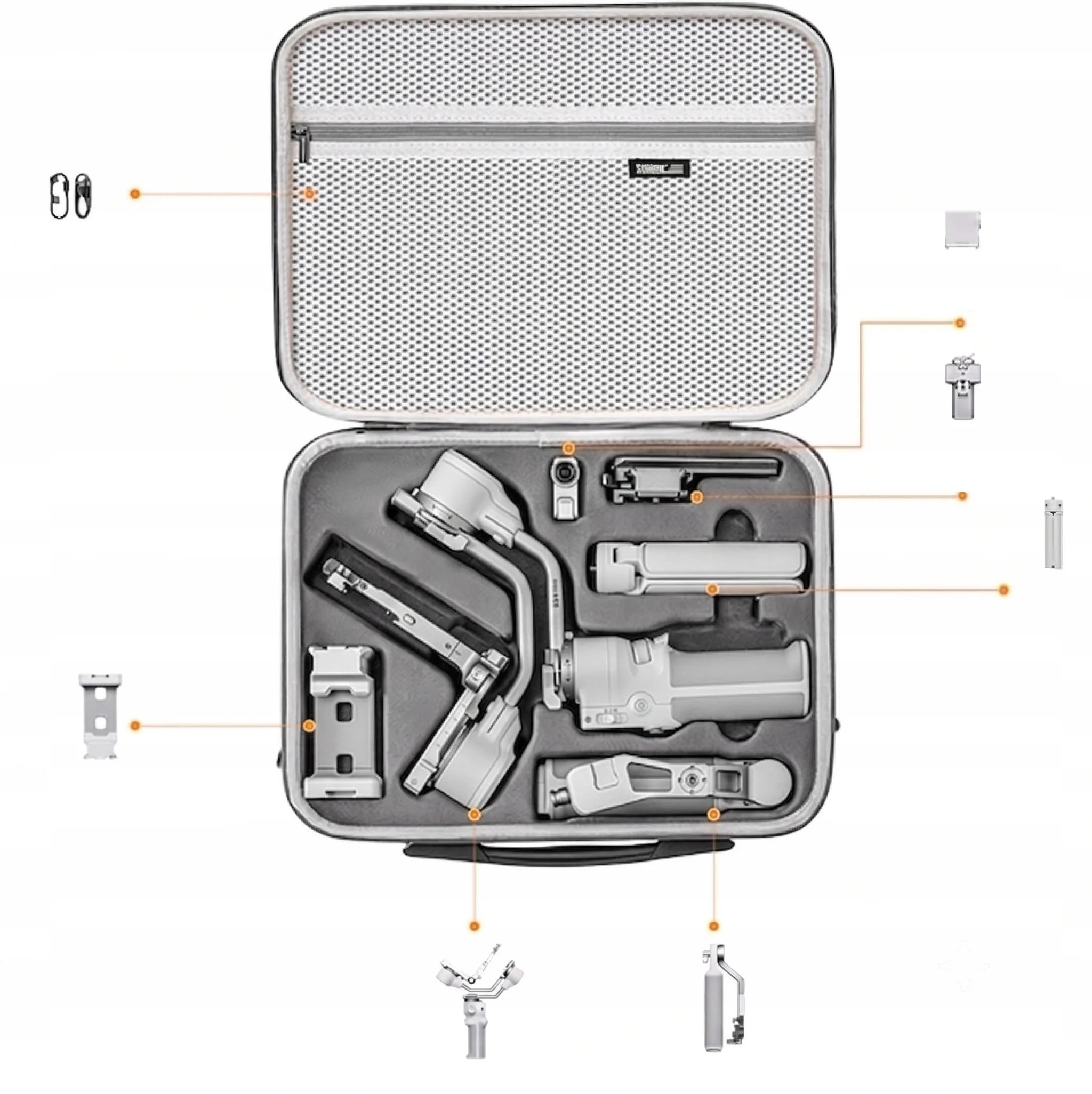 Uchwyt i pasek na ramię w walizce STARTRC do DJI RS 4 Mini