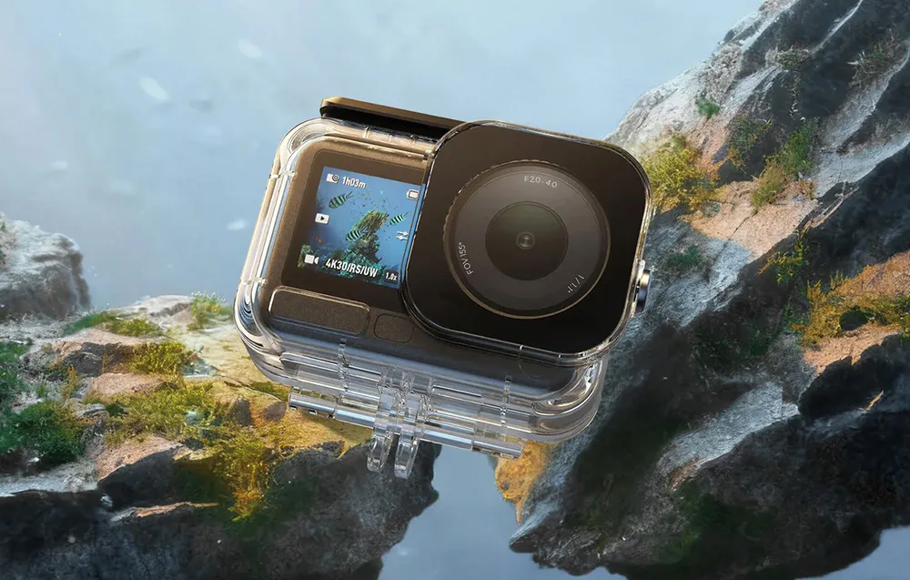Hartowane szkło w obudowie Telesin do DJI Osmo Action 6