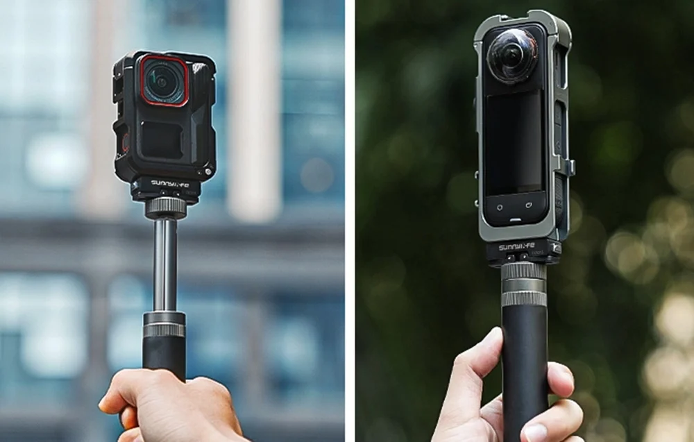 Adapter magnetyczny Sunnylife DZ015 zamontowany z kamerą Insta360 X5