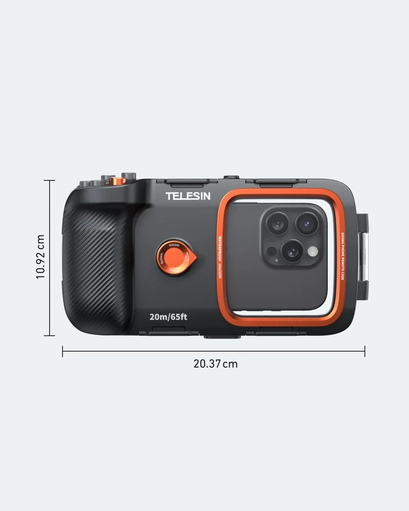 Sterowanie Bluetooth i 5 przycisków w obudowie TELESIN P4-WTP-06