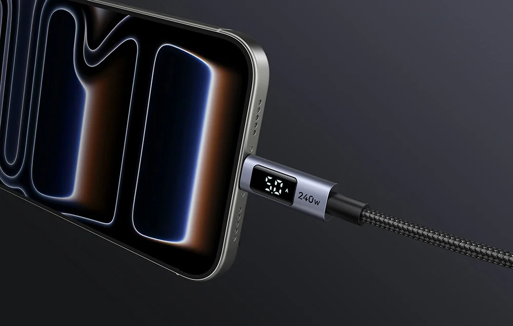 Wyświetlacz LED w kablu USB-C UGREEN L530