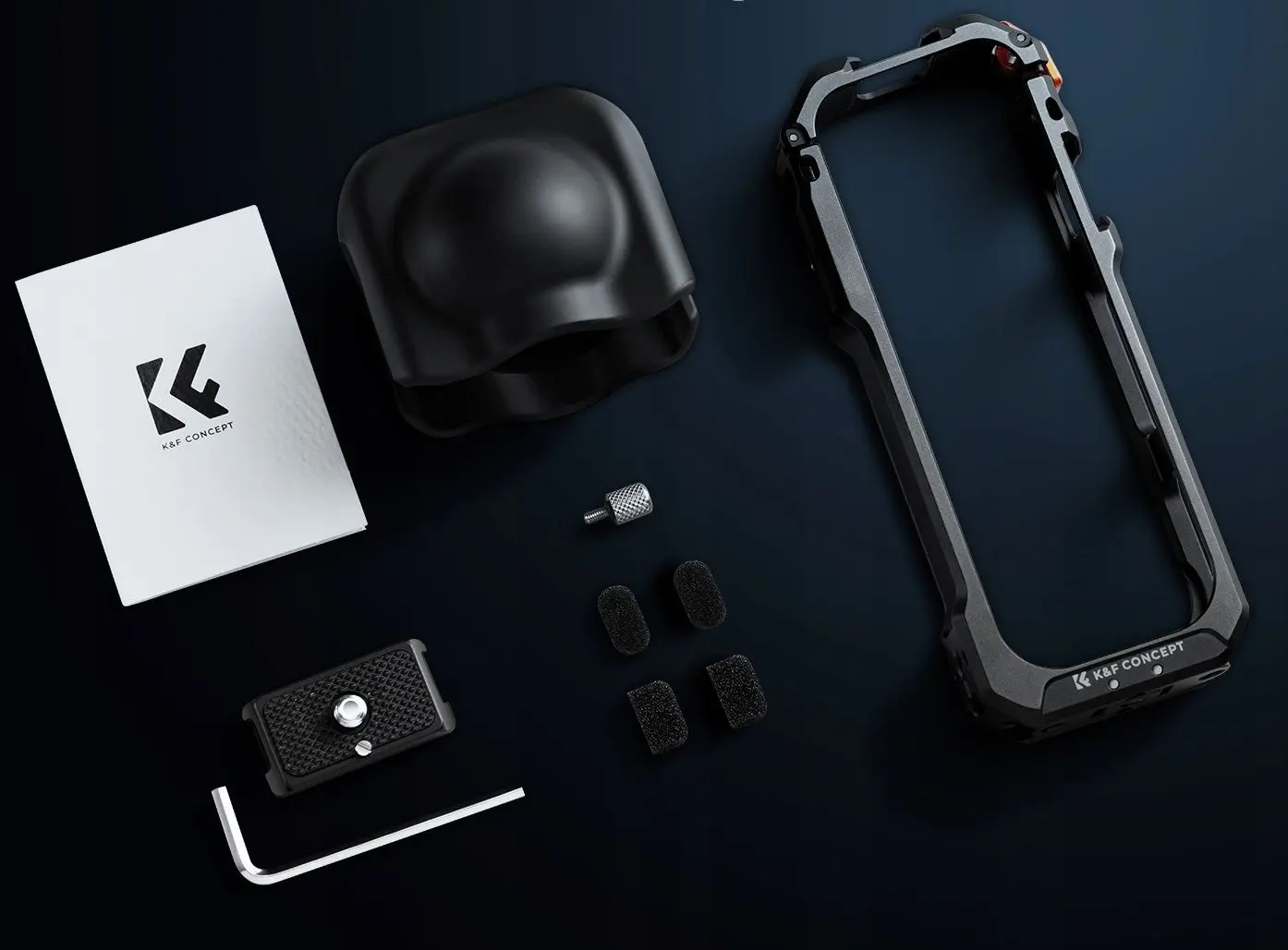 Dekiel osłona obiektywu i akcesoria w zestawie ramki K&F CONCEPT do Insta360 X5