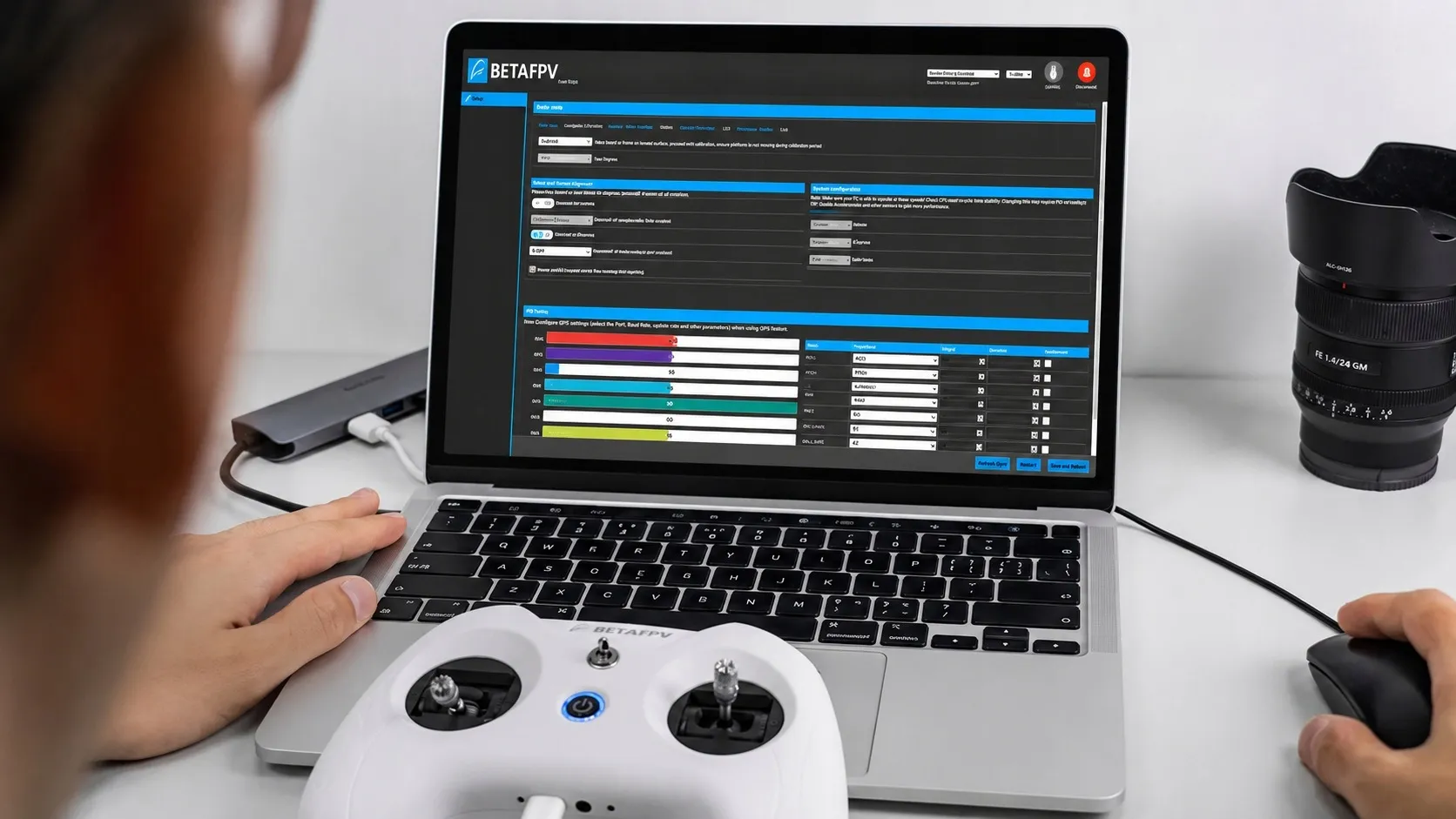 Ergonomiczny design typu gamepad w aparaturze BetaFPV LiteRadio 3