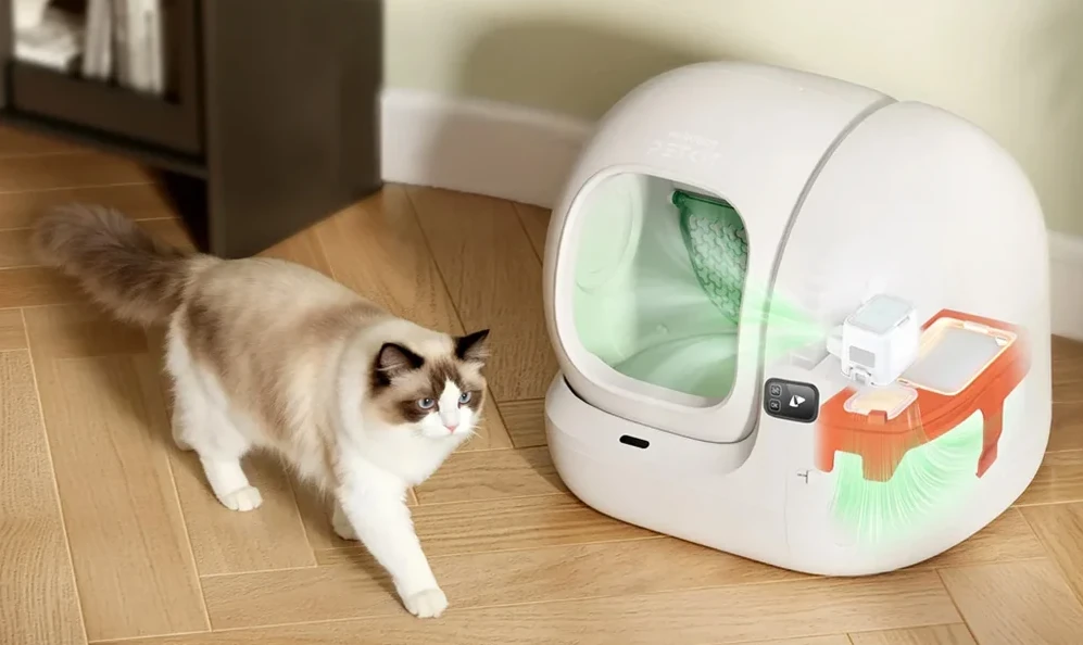 12 czujników i zabezpieczenie Anti-Pinch PETKIT PUROBOT MAX 3