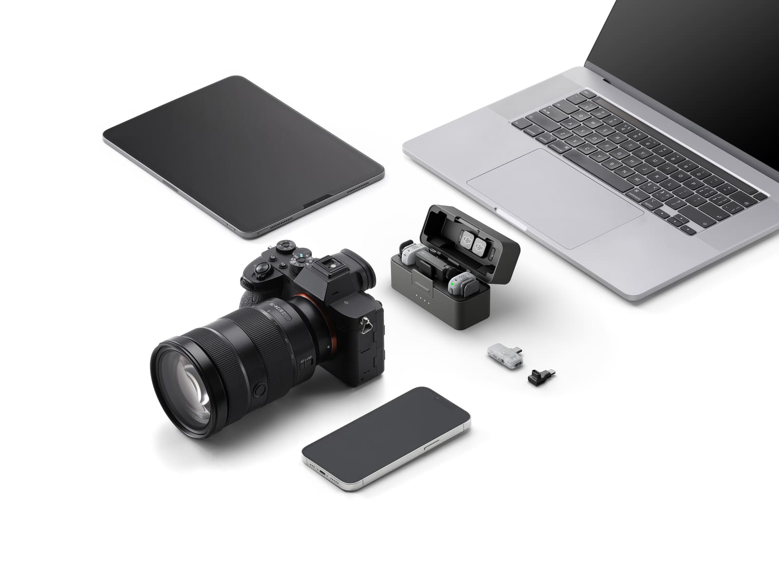 DJI Mic Mini 2 współpracujący z kamerami DJI w systemie OsmoAudio