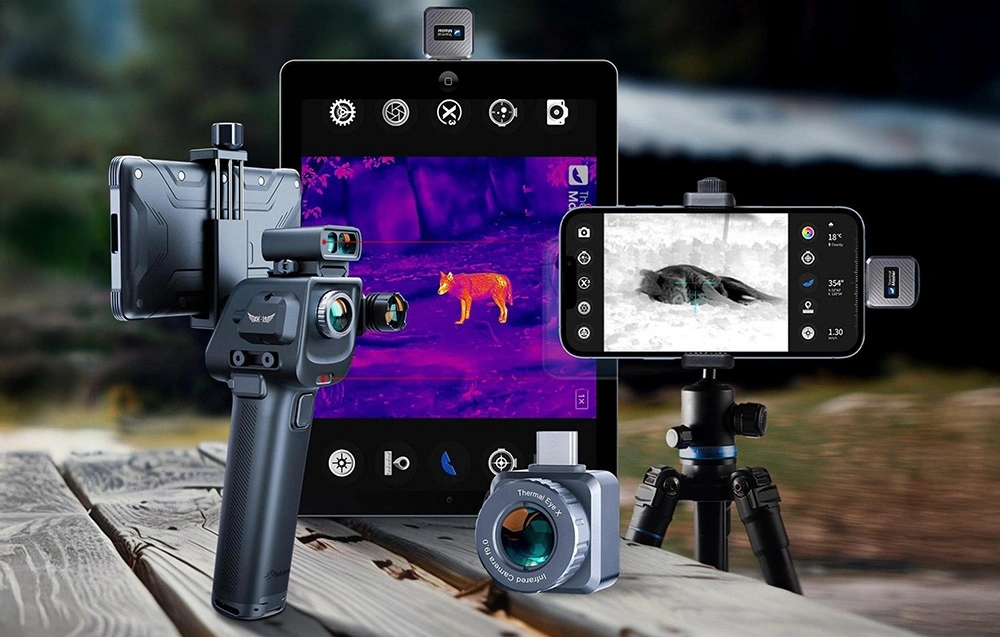 Zawartość zestawu THERMAL MASTER X2 USB-C kamera termowizyjna uchwyt ArmorX i instrukcja