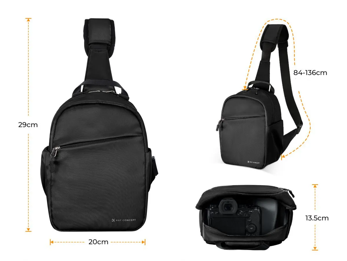Lekka torba K&F Concept do fotografii miejskiej i podróży