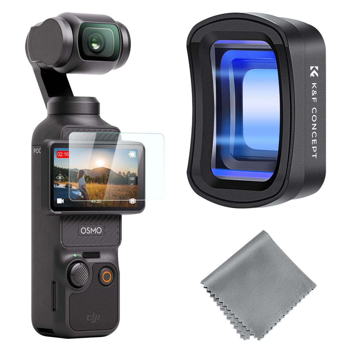 Obiektyw anamorficzny 1.2X K&F Concept do DJI Osmo Pocket 3 widok główny