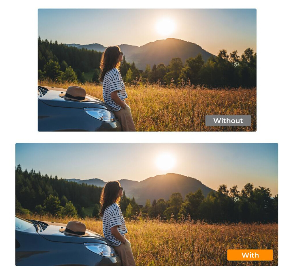 Szkło optyczne AGC w obiektywie anamorficznym K&F Concept do DJI Osmo Pocket 3