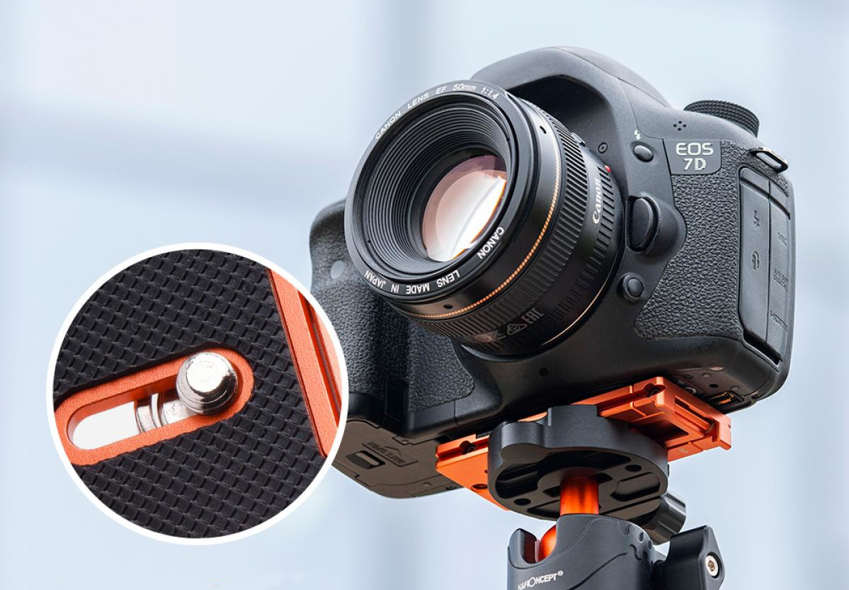 Gwint 1 4 cala w płytce montażowej i uchwycie na smartfona K&F Concept