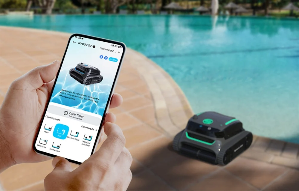 Silnik bezszczotkowy i cicha praca robota WYBOT S2