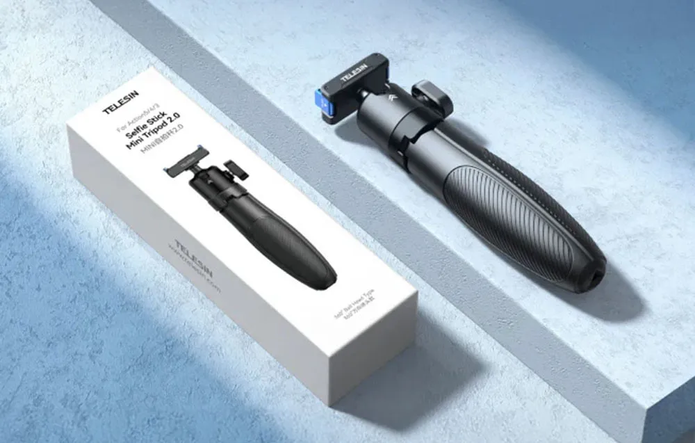 Teleskopowa regulacja długości 17-44 cm w selfie sticku Telesin