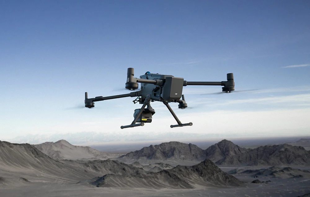 Spadochron DJI AP100 ograniczający prędkość opadania do 5 m/s