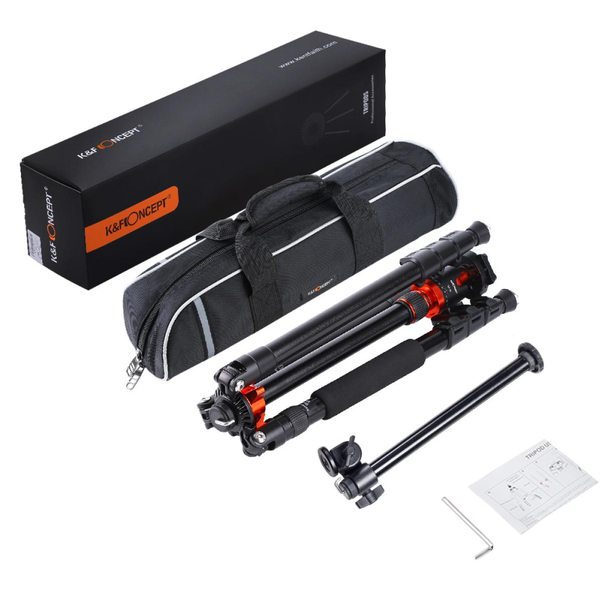 Regulacja wysokości w statywie tripod K&F Concept K234A7