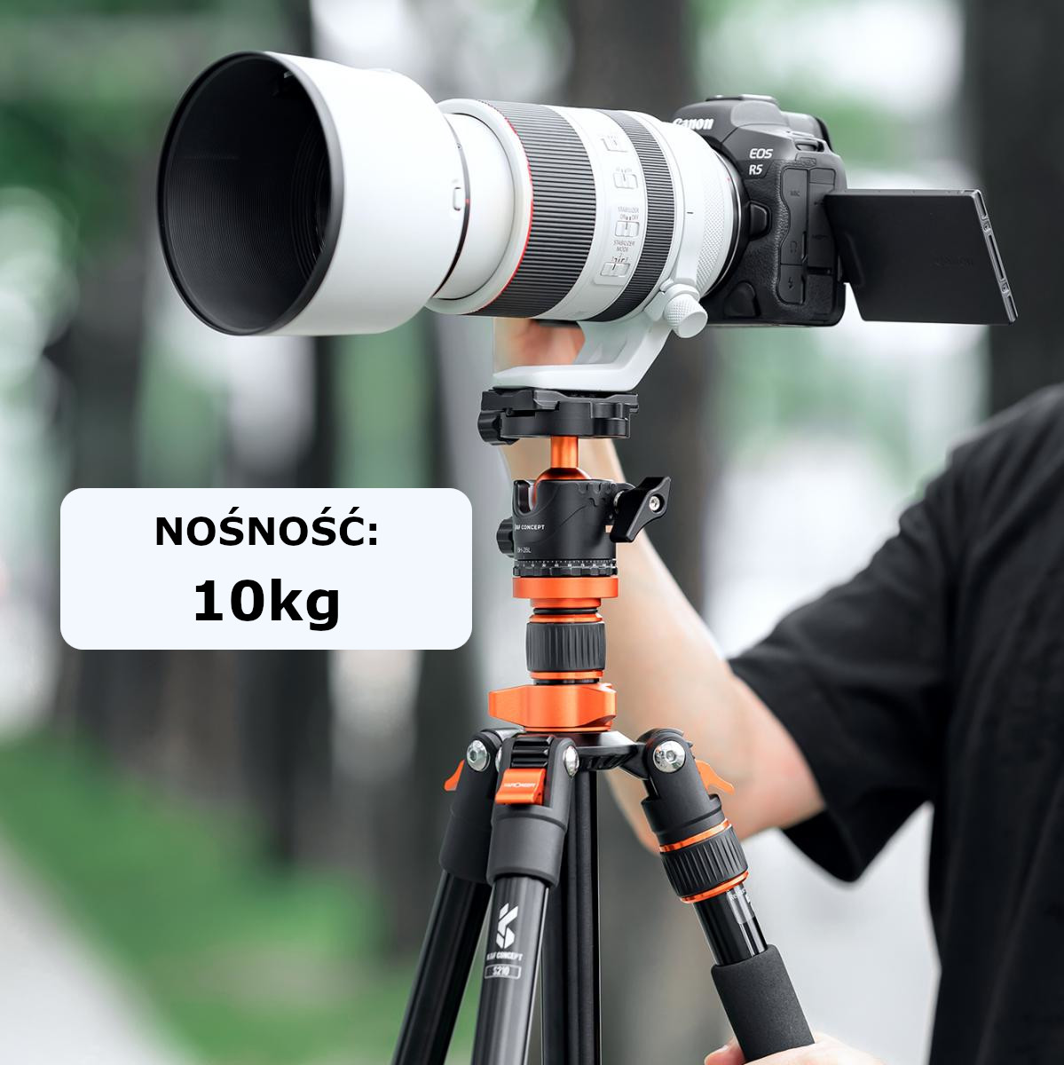 Metalowa głowica kulowa K&F Concept z solidną konstrukcją