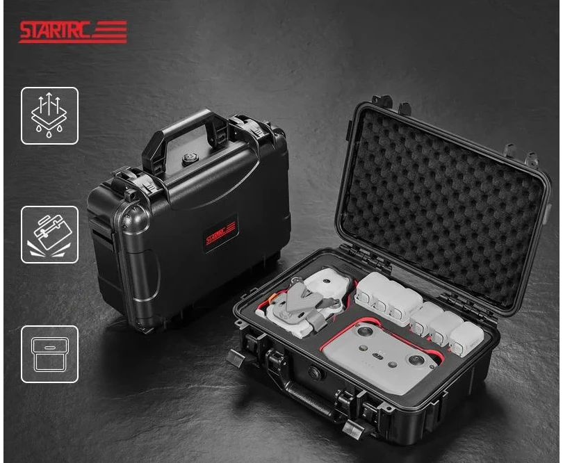 Wnętrze walizki STARTRC do DJI Lito 1 z precyzyjnie formowaną pianką EVA