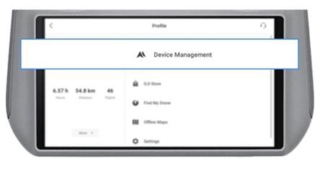 Zrzut ekranu Device Management