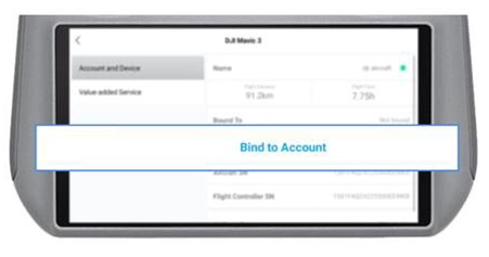Zrzut ekranu Bind to Account