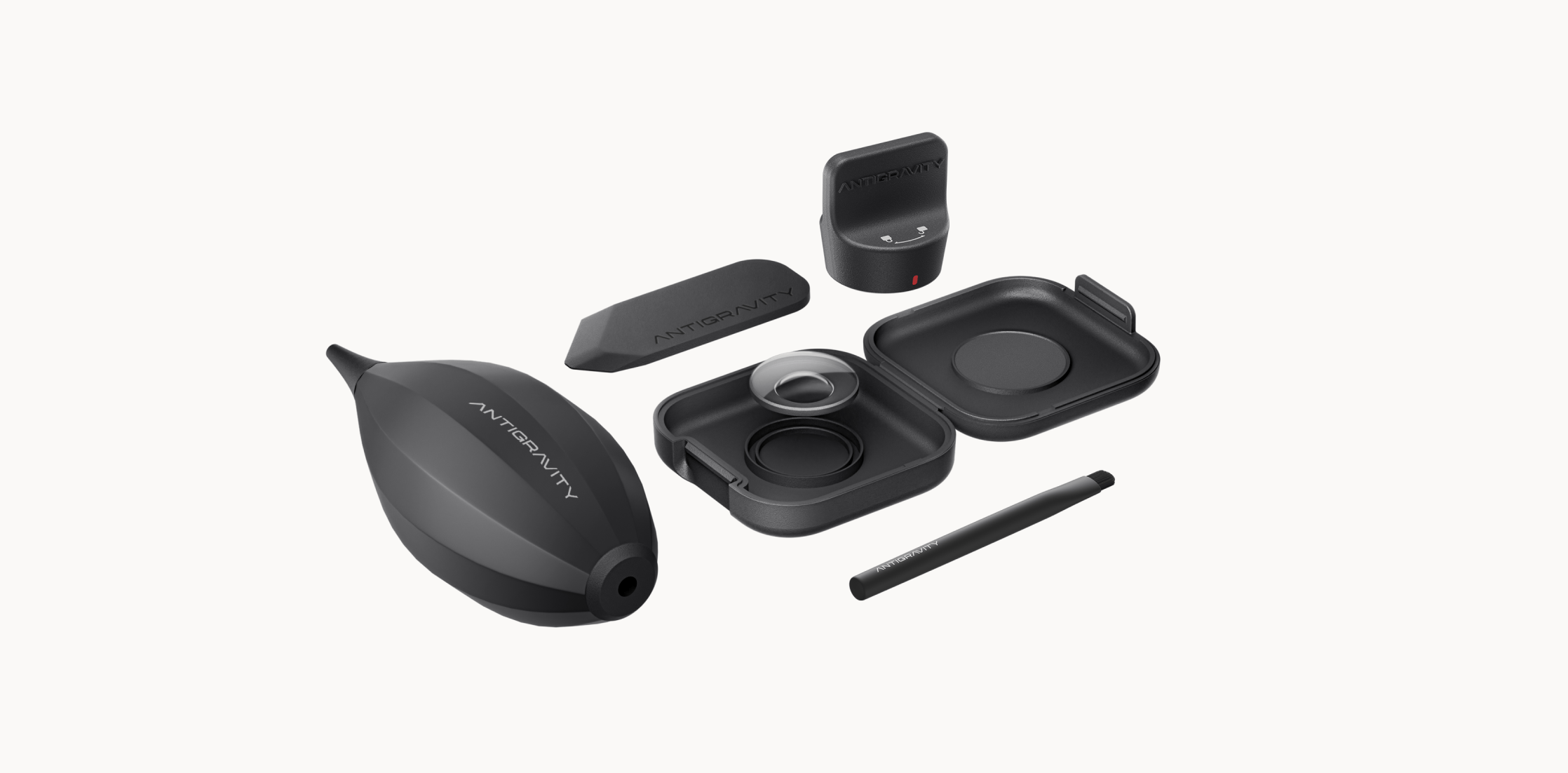 Wszystkie elementy zestawu naprawczego Antigravity rozłożone