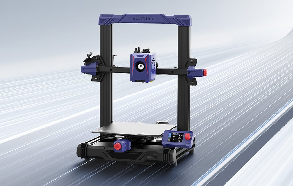 Anycubic Kobra 2 Neo z ekranem LCD i pokrętłem sterującym