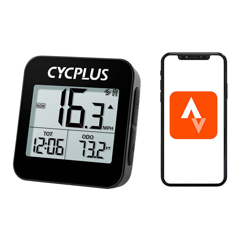 Moduł licznika rowerowego Cycplus G1 komunikujący się z satelitami systemów GPS, Galileo, Glonass i BeiDou.