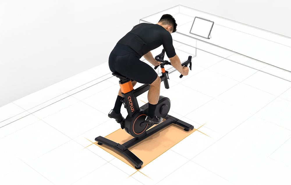 Zaawansowane możliwości regulacji wysokości siodełka i kokpitu w rowerze treningowym Cycplus T7.