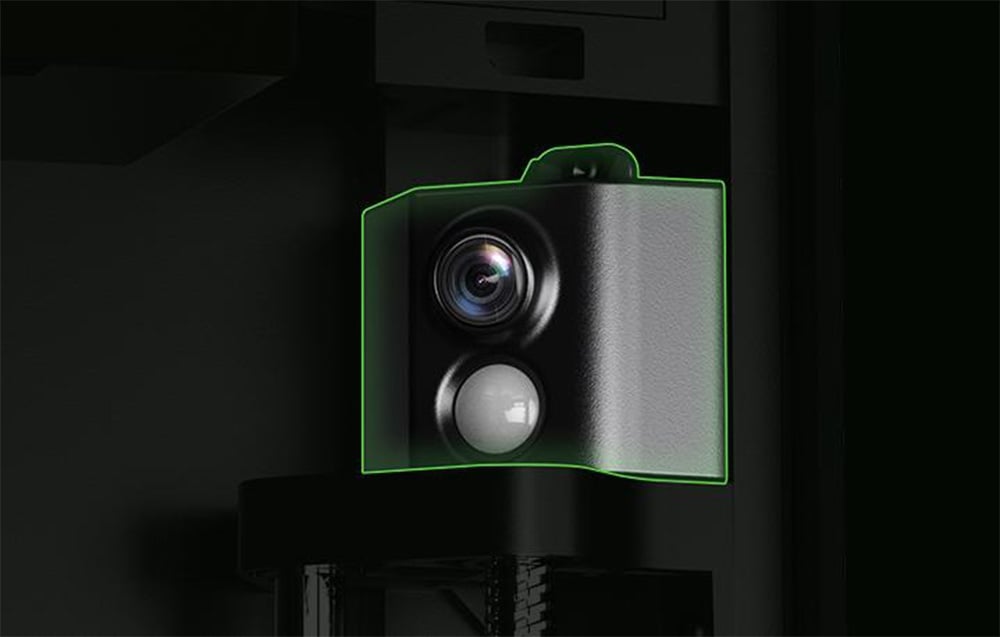 Podgląd procesu druku 3D w ELEGOO Centauri Carbon na wbudowanej kamerze