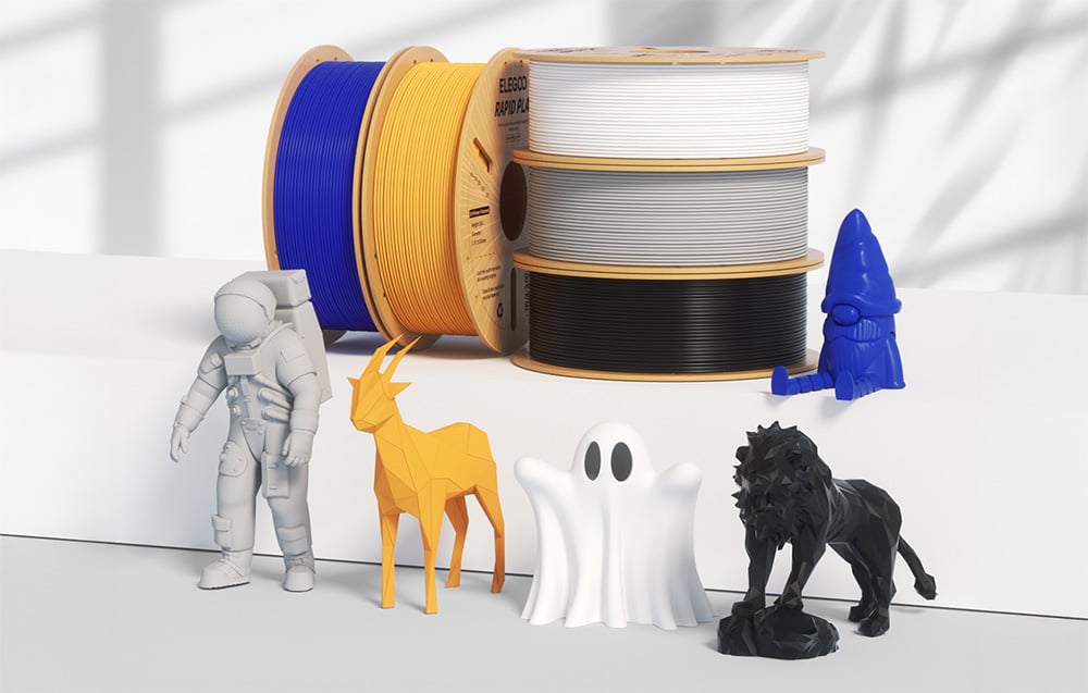 Filament Rapid PLA+ Elegoo czarny szpula 1 kg do druku 3D