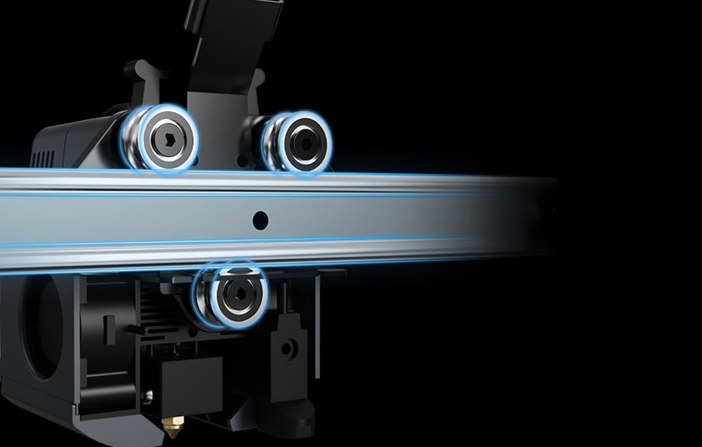 Metalowe prowadnice i łożyska osi X/Y Neptune 4 Pro