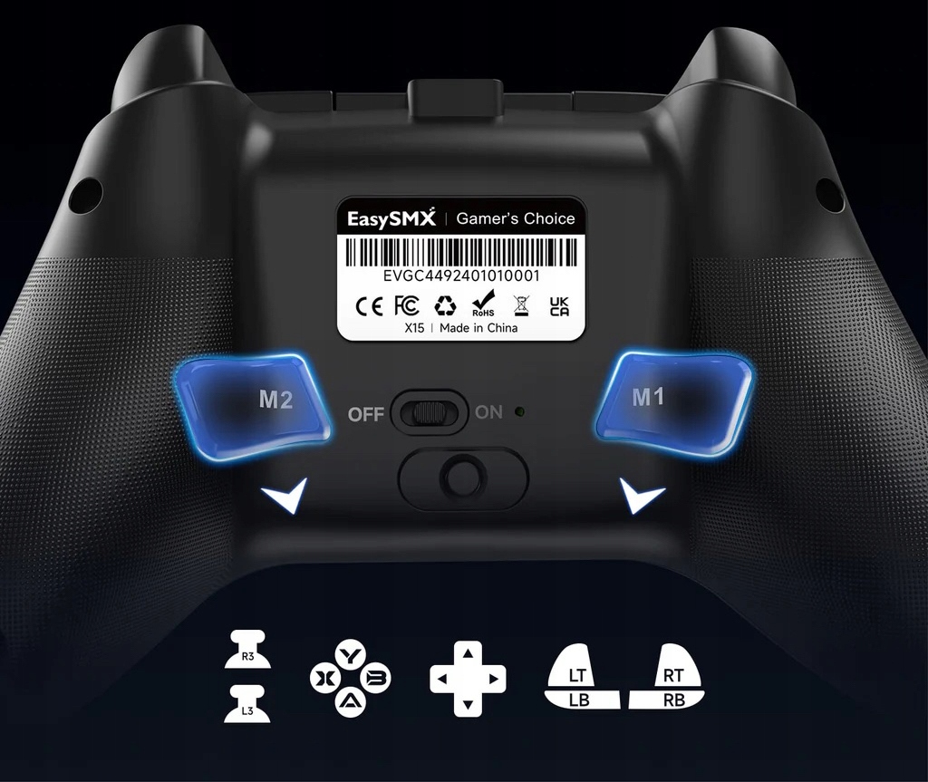 Funkcjonalność kontrolera EasySMX X15