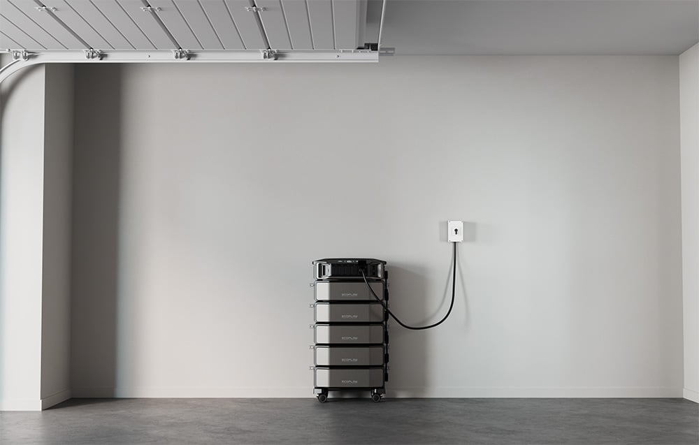 Inwerter z pięcioma akumulatorami w szeregu