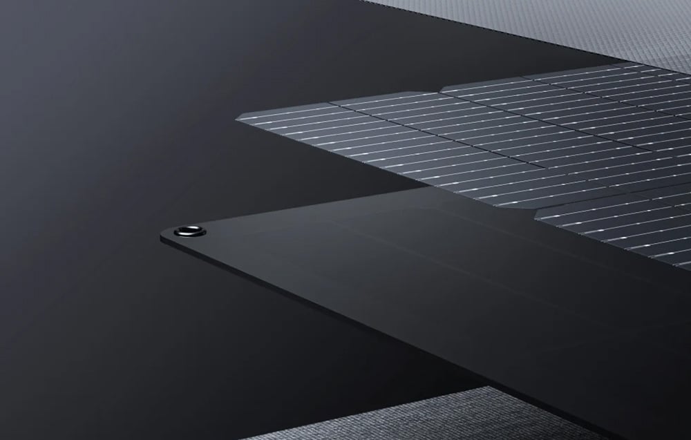 EcoFlow NextGen 400W – przekrój warstw i ogniw N-type TOPCon w panelu fotowoltaicznym 400 W