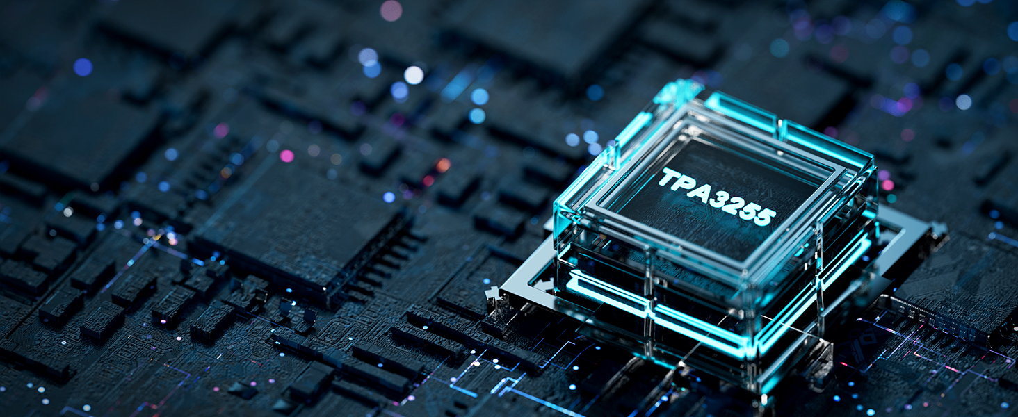 Fosi Audio BT20A Pro – układ Texas Instruments TPA3255; wysoka sprawność i niskie zniekształcenia