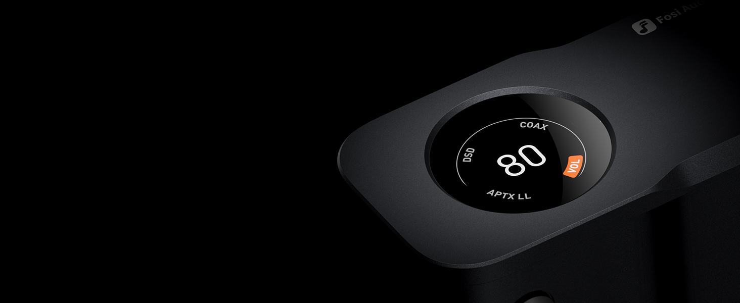 Fosi Audio ZD3 – czytelny wyświetlacz OLED 1.5 cala zapewnia bieżący podgląd ustawień