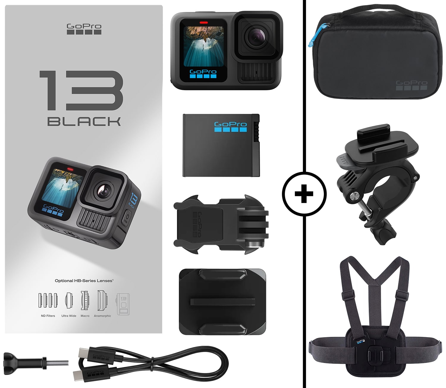 zestaw - kamera GoPro Hero 13 + Zestaw akcesoriów Sports KIT