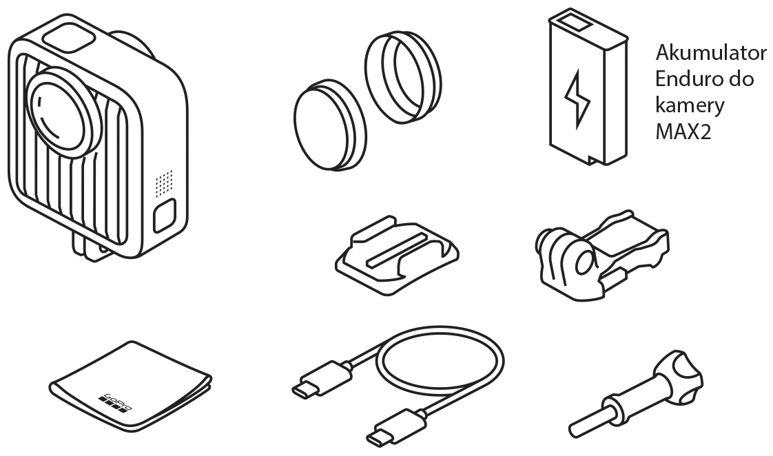 Zawartość zestawu GoPro MAX 2