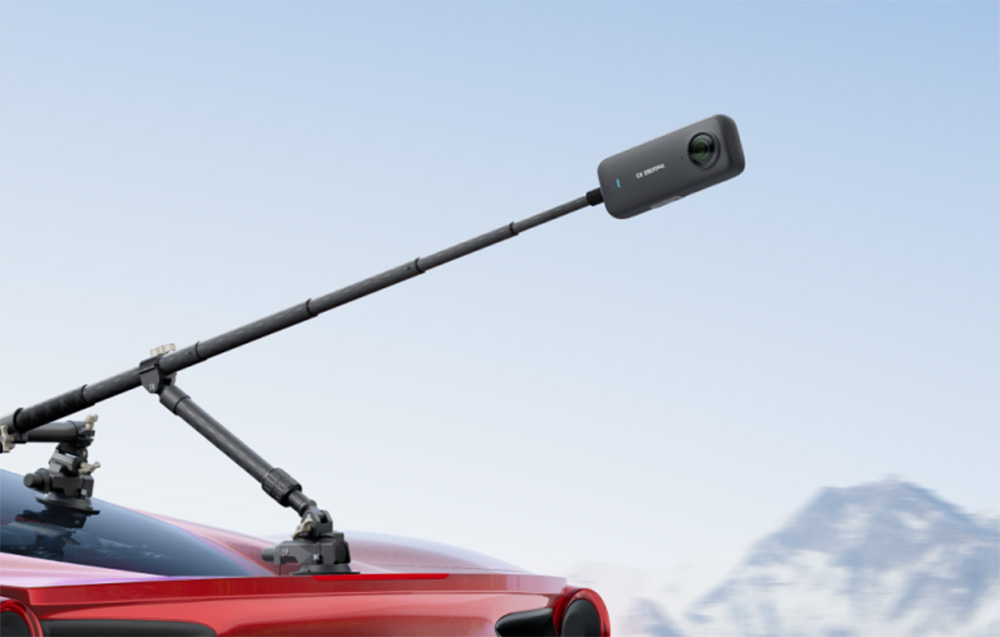 Uchwyt samochodowy z podwójną przyssawką Insta360