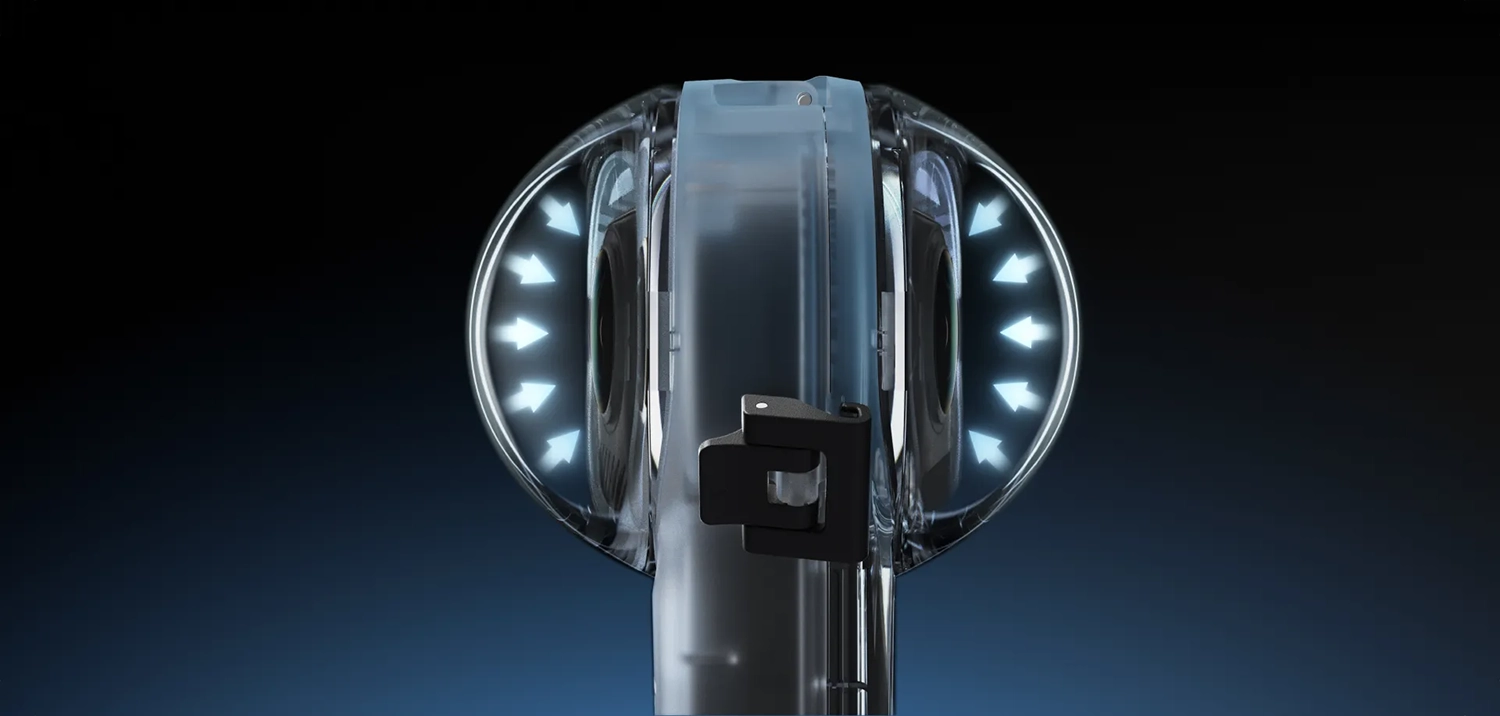Łatwa instalacja Insta360 Invisible Dive Case